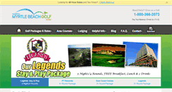 Desktop Screenshot of northmyrtlebeachgolf.com